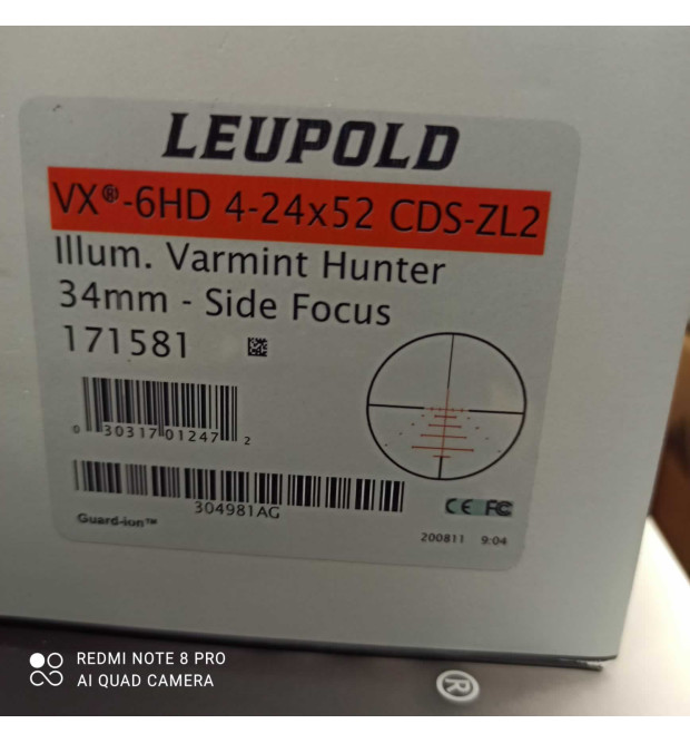 Leupold VX-6HD 4-24x52 Illuminato Usato