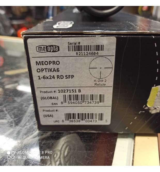 Meopta Meopro Optika 6 1-6x24 RD SFP illuminato Usato