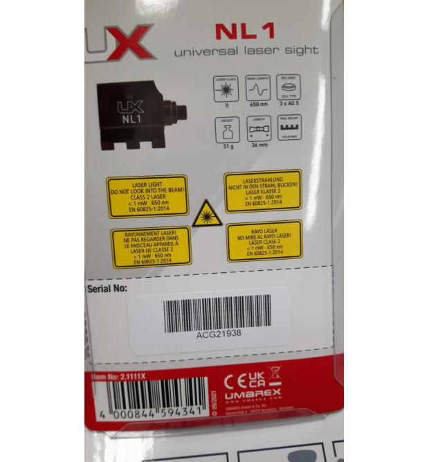 Umarex UX NL1 AGC21938 Nano Laser