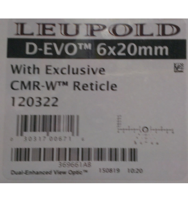 Leupold D-EVO scope 6x20mm Leupold D-EVO scope 6x20mm