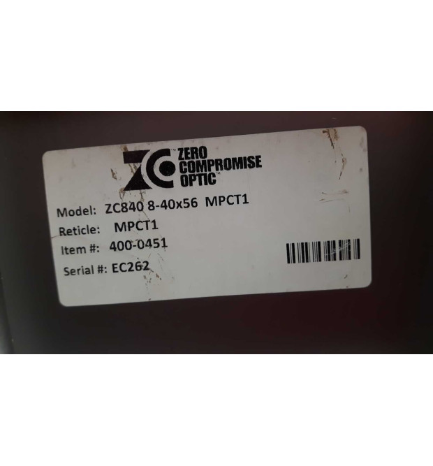 Zero Compromise ZC840 8-40x56 Reticolo MPCT 1
