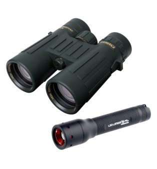 Steiner Binocolo Observer 8X42 + Torcia Led Lenser P5.2