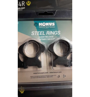 Konus Quick Release Steel Rings diam. 30 mm High