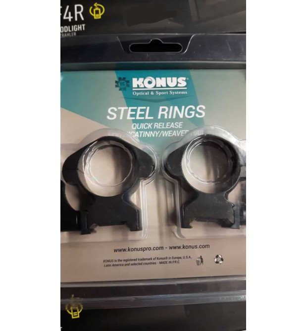 Konus Quick Release Steel Rings diam. 30 mm High