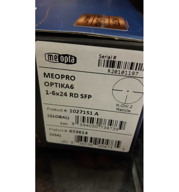 Meopta Optika 6 1-6x24  RD SFP Meopta Optika 6 1-6x24  RD SFP