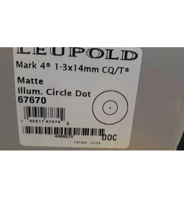 Leupold Mark 4 CQ/T 1-3x14mm Tactical Scope