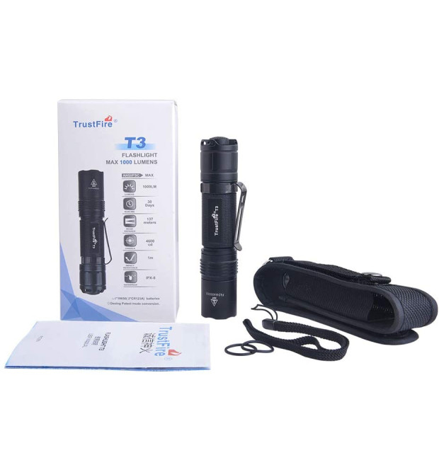 TrustFire Torcia tattica a LED T3