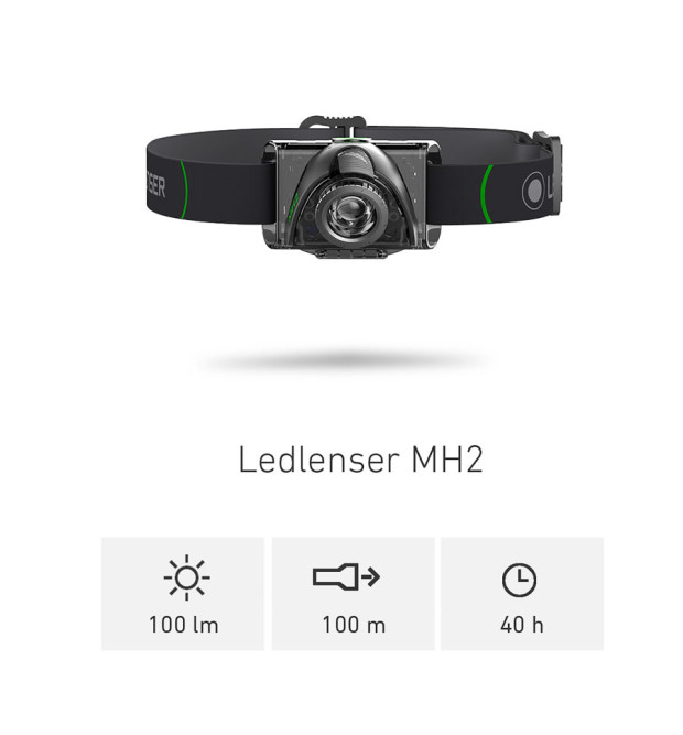 Led Lenser Lampada Frontale MH2 100 Lumen