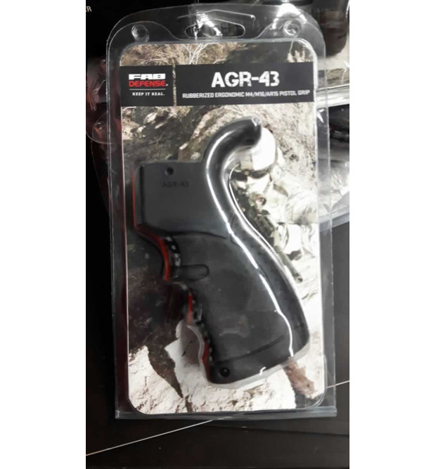 Fab Defence AGR-43 Impugnatura a Pistola Gommata Nera per M16/M4/AR15