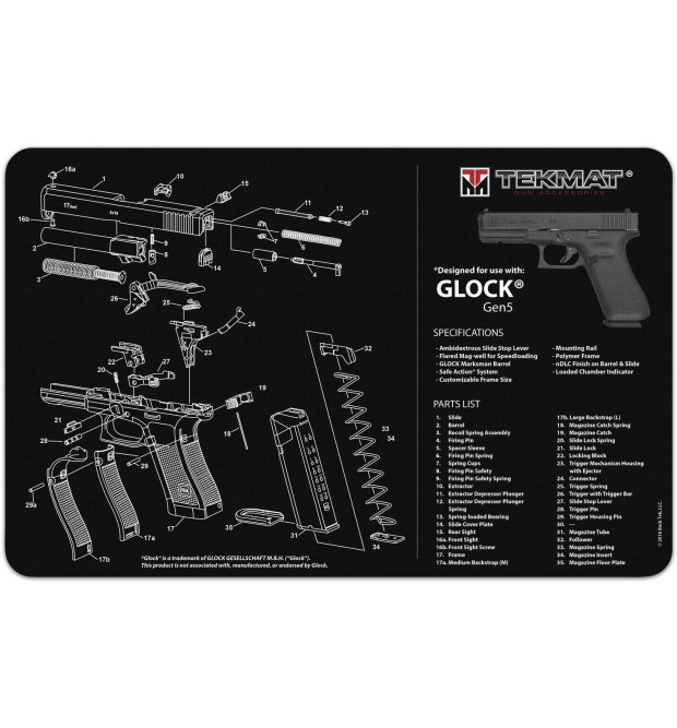 TekMat Tappetino per la Pulizia Glock Gen 5