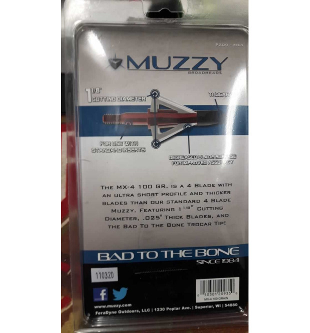 Muzzy MX-4 100 Grain