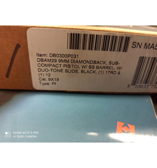 Diamondback  DBAM2  cal. 9x19