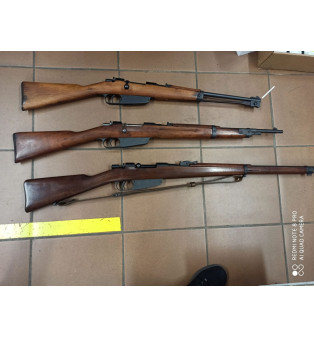 Carcano  set di 3 fucili cal. 6,5x52