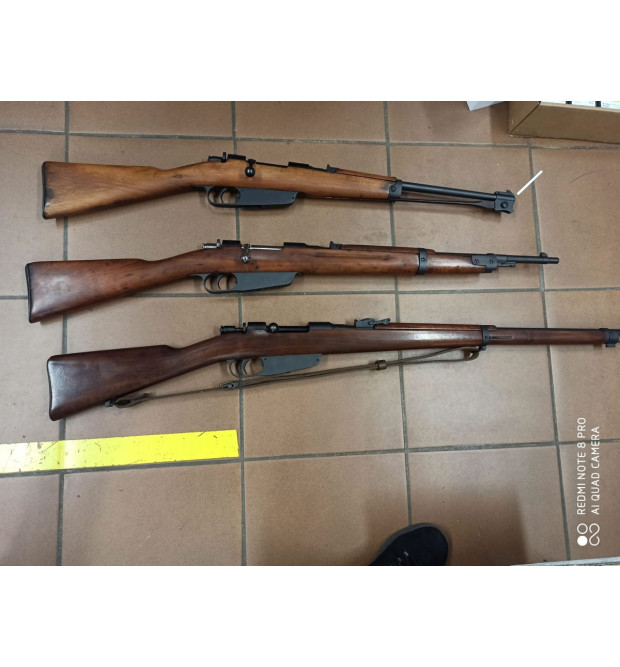 Carcano  set di 3 fucili cal. 6,5x52