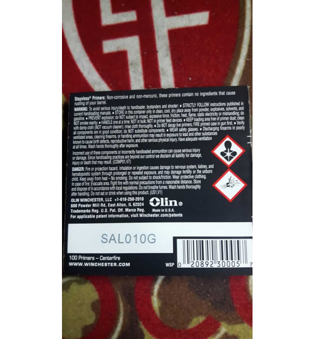 Winchester Small Pistol Primers WSP
