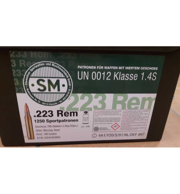 SM Surplus Cartucce militari cal. 223 Rem