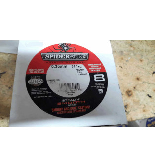 Spiderwire Stealth Smooth Braid 75  LB Red