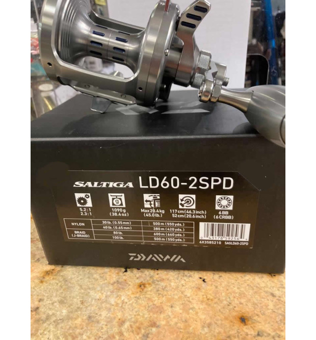 Daiwa Mulinello Saltiga LD60-2SPD