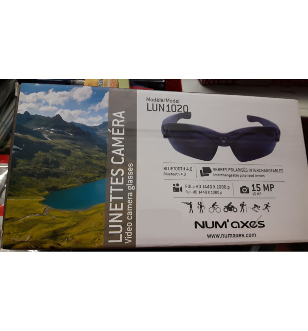 Numaxes Occhiali con microcamera Full HD e Bluetooth