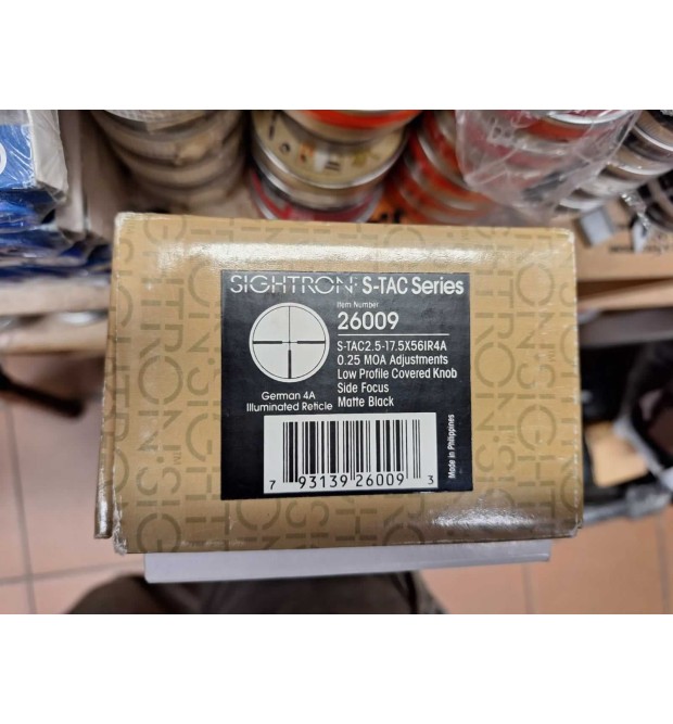 Sightron S TAC 2,5-17,5×56 IR 4A ret.illuminato Usato