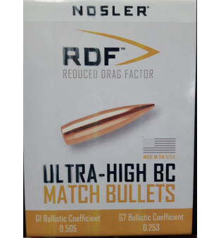 Nosler RDF 30 cal. (.308") 168 gr. Hollow Point