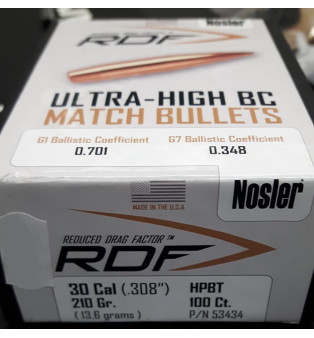Nosler Ultra-High BC Match Bullets 30 cal 210 gr HPBT Nosler Ultra-High BC Match Bullets 30 cal 210 gr HPBT