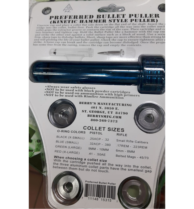 Berry's Preferred Bullet Puller